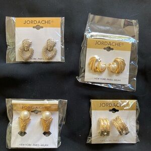 Jordache Gold and Silver Earrings Set